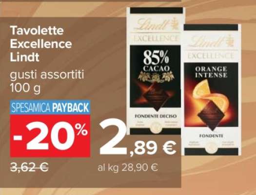 Tavolette Excellence Lindt