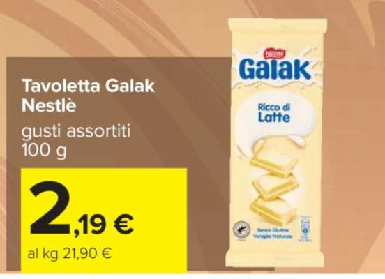 Tavoletta Galak Nestlè