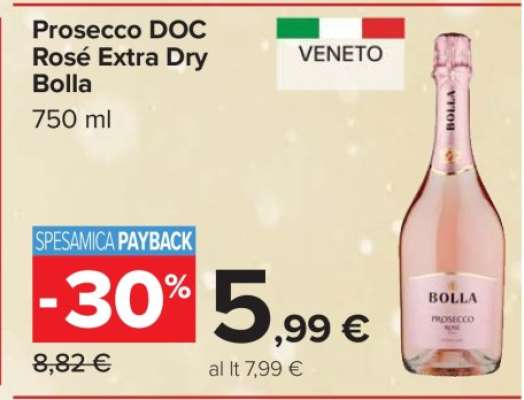 Prosecco DOC Rosè Extra Dry Bolla