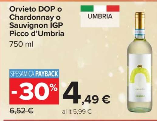 Orvieto DOP o Chardonnay o Sauvignon IGP Picco d’Umbria