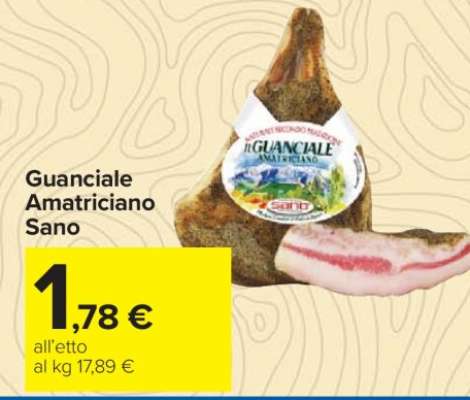 Guanciale amatriciano Sano