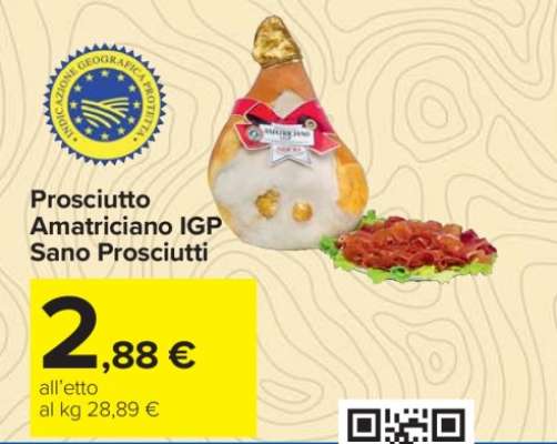 Prosciutto Amatriciano IGP Sano Prosciutti