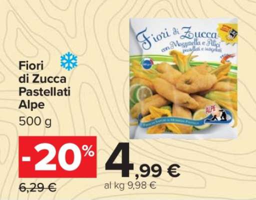 Fiori di Zucca Pastellati Alpe