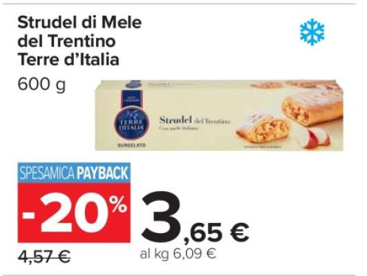 Strudel di mele del Trentino Terre d’Italia