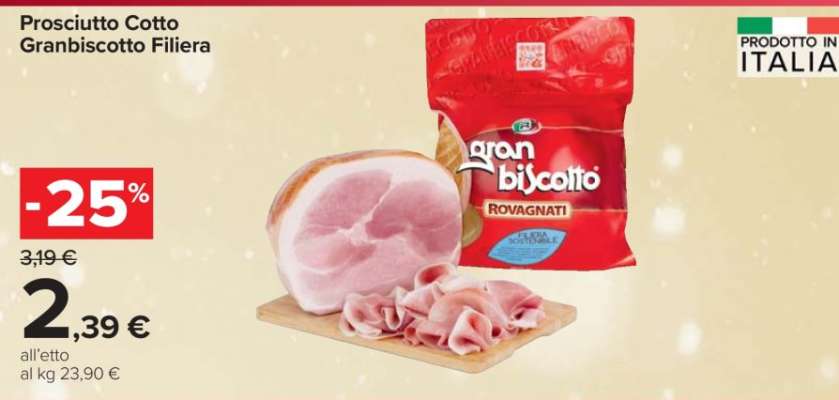 Prosciutto Cotto Granbiscotto Filiera