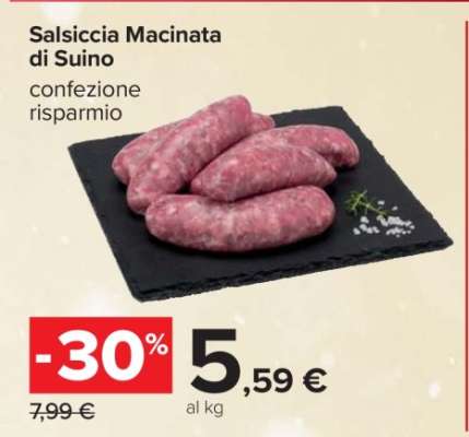 Salsiccia Macinata di Suino