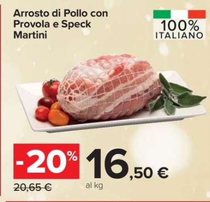 Arrosto di Pollo con Provola e Speck Martini