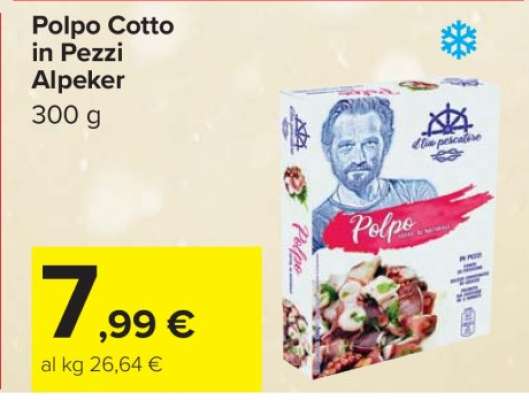 Polpo Cotto in Pezzi Alpeker