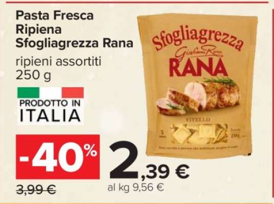 Pasta Fresca Ripiena Sfogliagrezza Rana