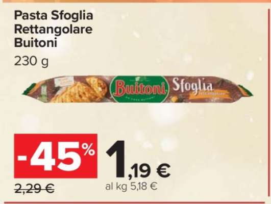Pasta Sfoglia Rettangolare Buitoni