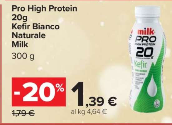 Pro High Protein 20g Kefir Bianco Naturale Milk