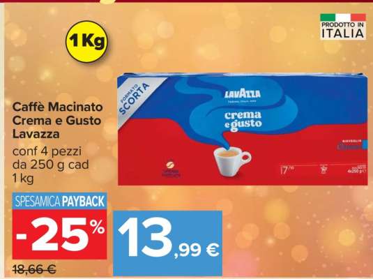 Caffè Macinato Crema e Gusto Lavazza