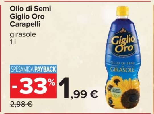 Olio di Semi Giglio Oro Carapelli