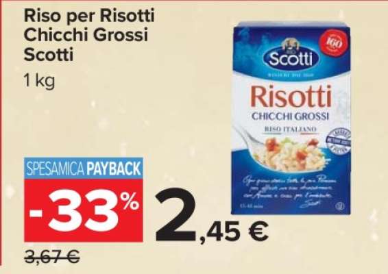 Riso per Risotti Chicchi Grossi Scotti