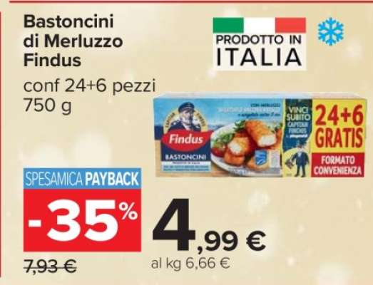 Bastoncini di Merluzzo Findus