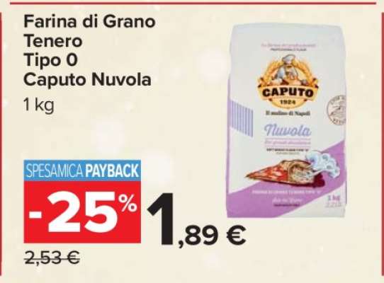 FARINA DI GRANO TENERO TIPO '0' CAPUTO nuvola