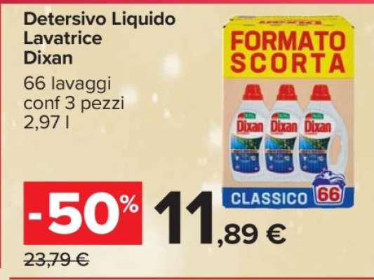 Detersivo Liquido Lavatrice Dixan