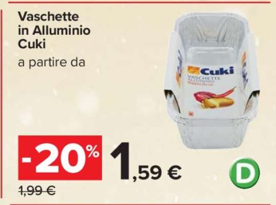 Vaschette in alluminio CUKI