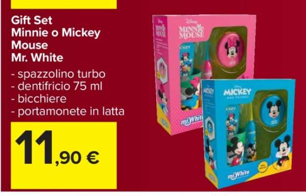 Gift Set Minnie o Mickey Mouse Mr. White