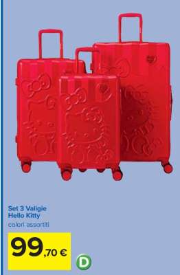 Set 3 Valigie Hello Kitty