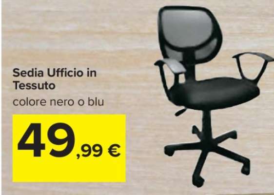 Sedia Ufficio in Tessuto