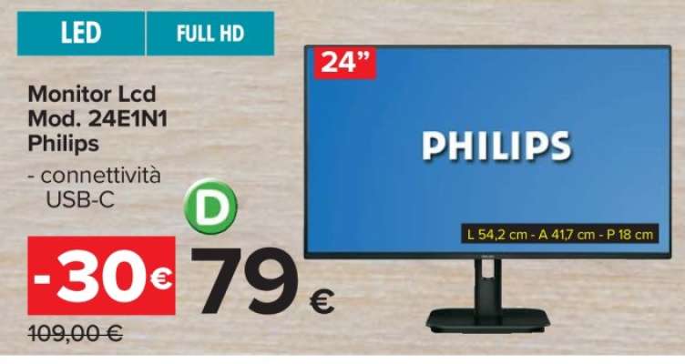 Monitor Lcd Mod. 24E1N1 Philips