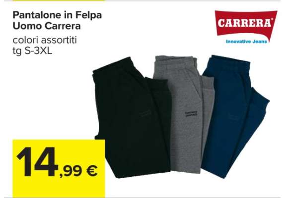 Pantalone in Felpa Uomo Carrera