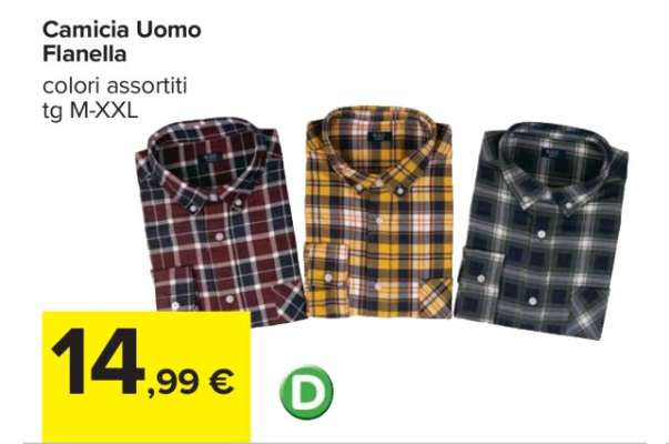 Camicia Uomo Flanella