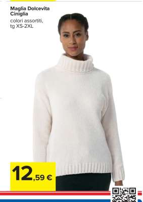 Maglia Dolcevita Ciniglia