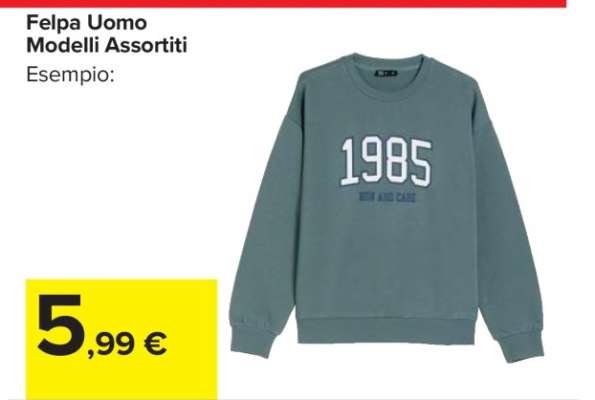 Felpa Uomo Modelli Assortiti