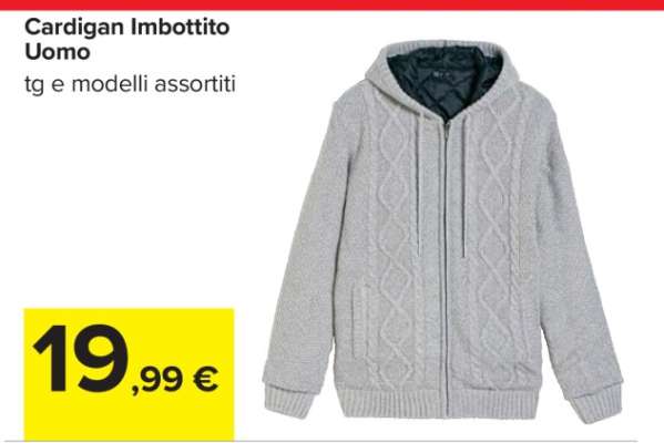Cardigan Imbottito Uomo