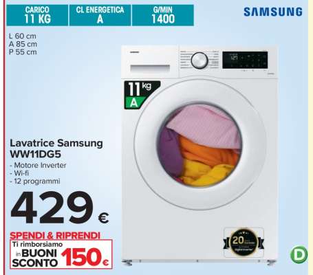 Lavatrice Samsung WW11DG5
