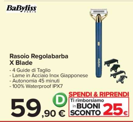 Rasoio Regolabarba X Blade