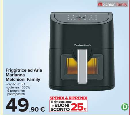 Friggitrice ad Aria Marianna Melchioni Family