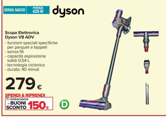Scopa Elettronica Dyson V8 ADV