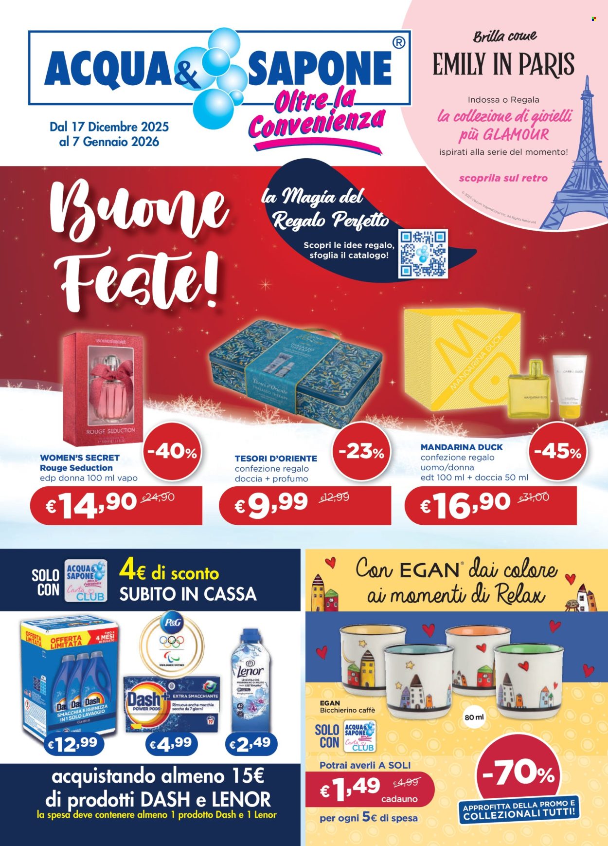 Volantino Acqua & Sapone - 17/12/2025 - 7/1/2026. Pagina 1