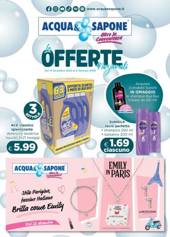 Volantino Acqua & Sapone - 14/12/2025 - 2/1/2026.