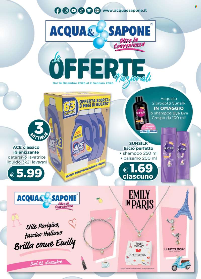 Volantino Acqua & Sapone - 14/12/2025 - 2/1/2026.