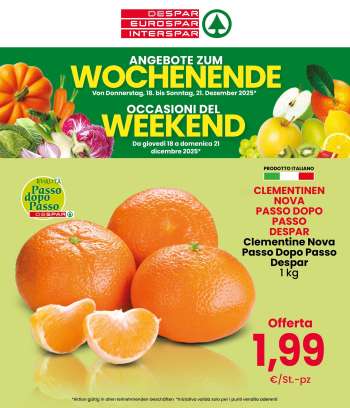 Volantino Eurospar - 18/12/2025 - 21/12/2025.