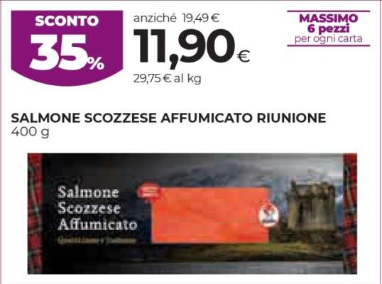 Salmone Scozzese Affumicato Riunione