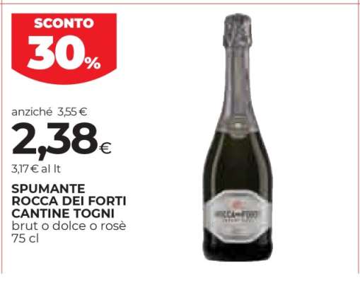 SPUMANTE ROCCA DEI FORTI CANTINE TOGNI