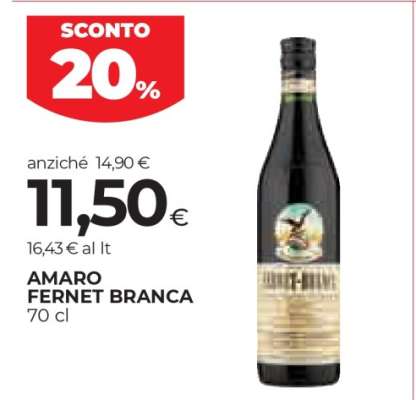 AMARO FERNET BRANCA 70 cl