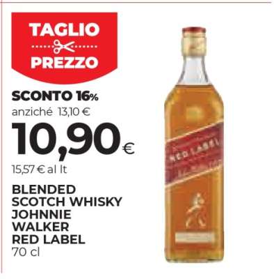 BLENDED SCOTCH WHISKY JOHNNIE WALKER RED LABEL