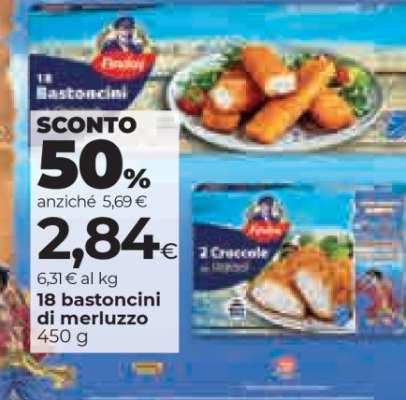 18 bastoncini di merluzzo