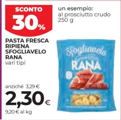 PASTA FRESCA RIPIENA SFOGLIAVELO RANA
