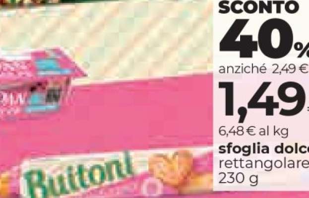 Buitoni sfoglia dolce rettangolare