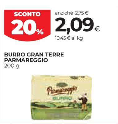 BURRO GRAN TERRE PARMAREGGIO 200 g