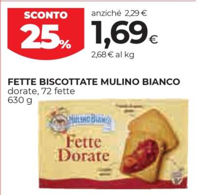 Fette Biscottate Mulino Bianco