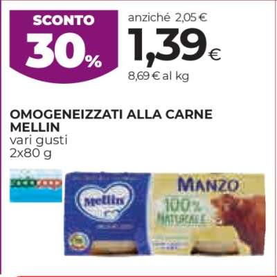 OMOGENEIZZATI ALLA CARNE MELLIN
