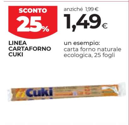 LINEA CARTAFORNO CUKI